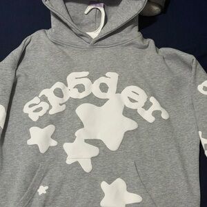 Grey Sp5der hoodie